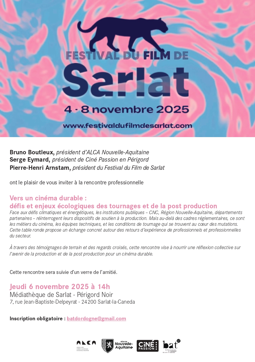 RENCONTRE PROFESSIONNELLE - FESTIVAL DU FILM DE SARLAT