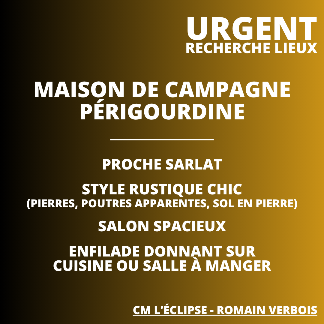 RECHERCHE DECORS - CM L'ECLIPSE - Romain Verbois